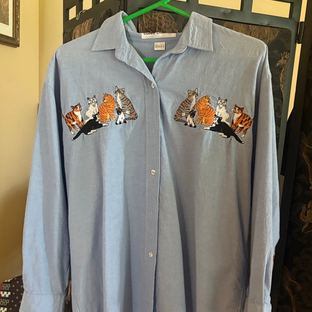 Casey Coleman Blue Cotton Shirt